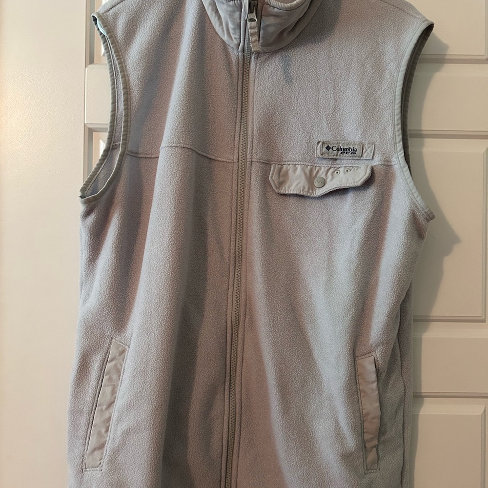 Columbia Gray Fleece Vest